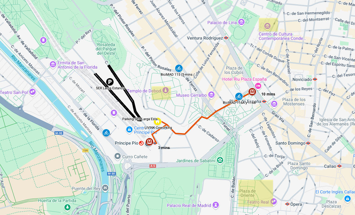 Localización de LIVINK Coworing